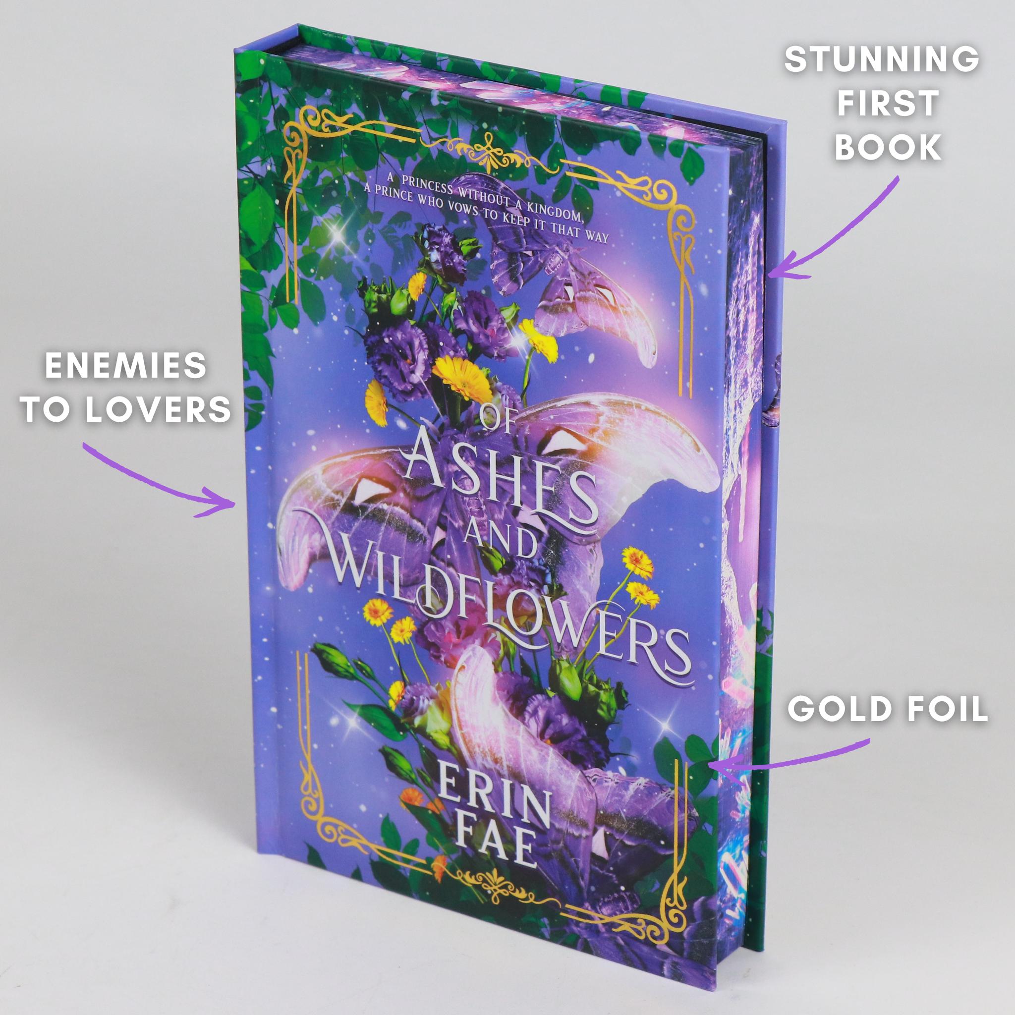 Of Ashes and Wildflowers Two Book Sprayed Edge Set with Exclusive Slipcase - Signed by the author!