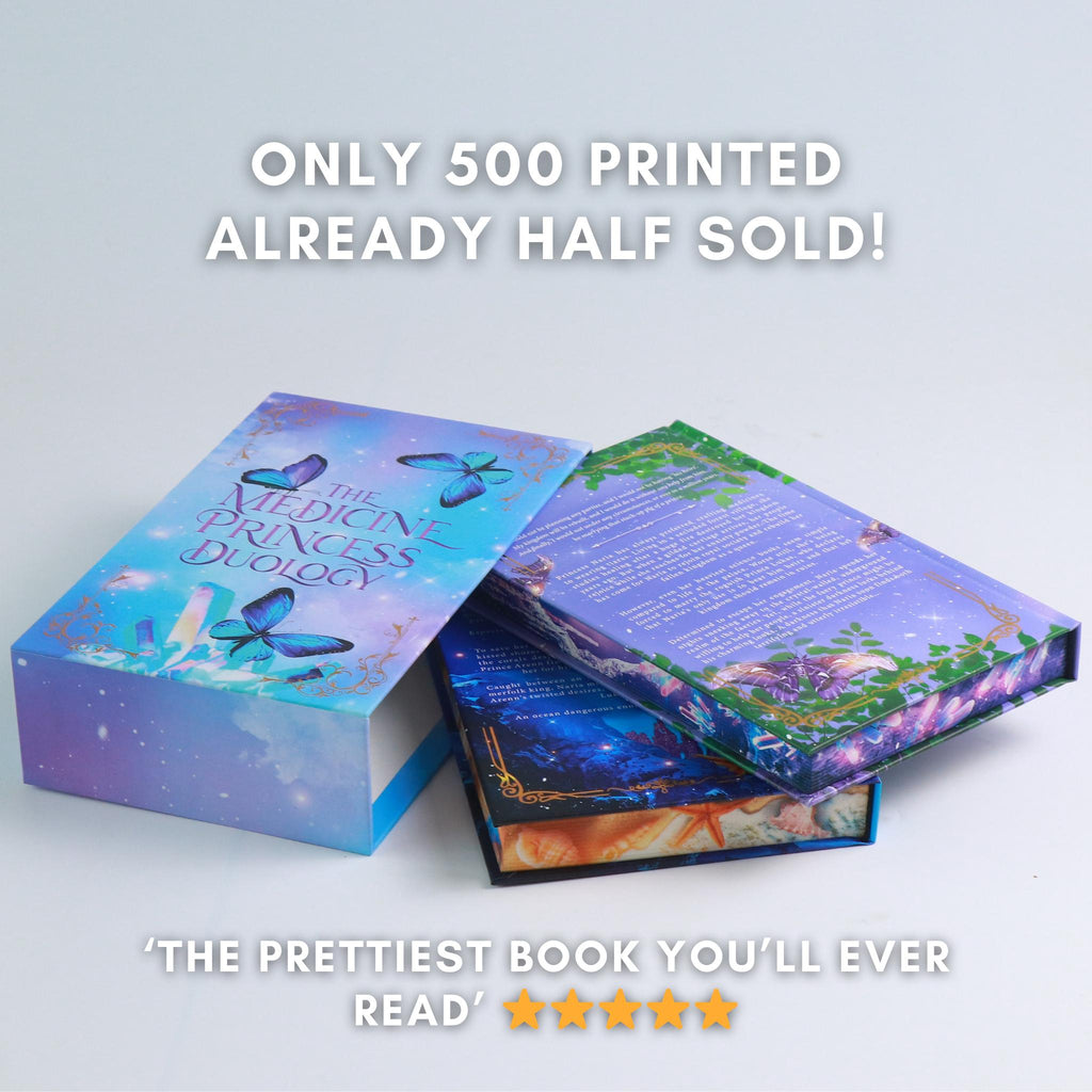 Of Ashes and Wildflowers Two Book Sprayed Edge Set with Exclusive Slipcase - Signed by the author!